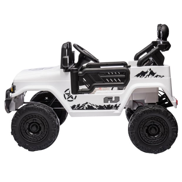 Authorized Toyota Electric Ride on Car FJ Cruiser Kids - White Image 3