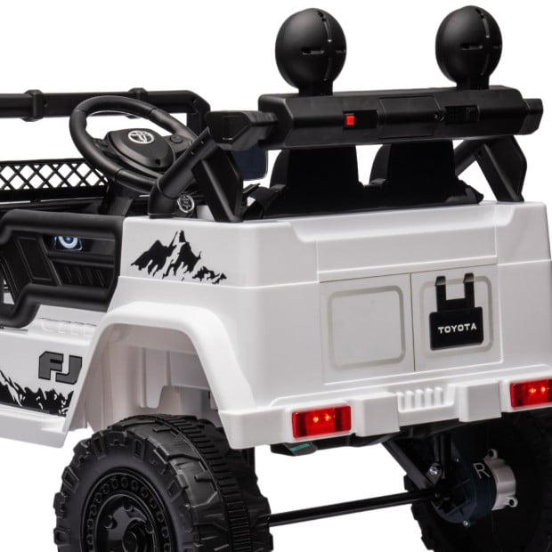 Authorized Toyota Electric Ride on Car FJ Cruiser Kids - White Image 5