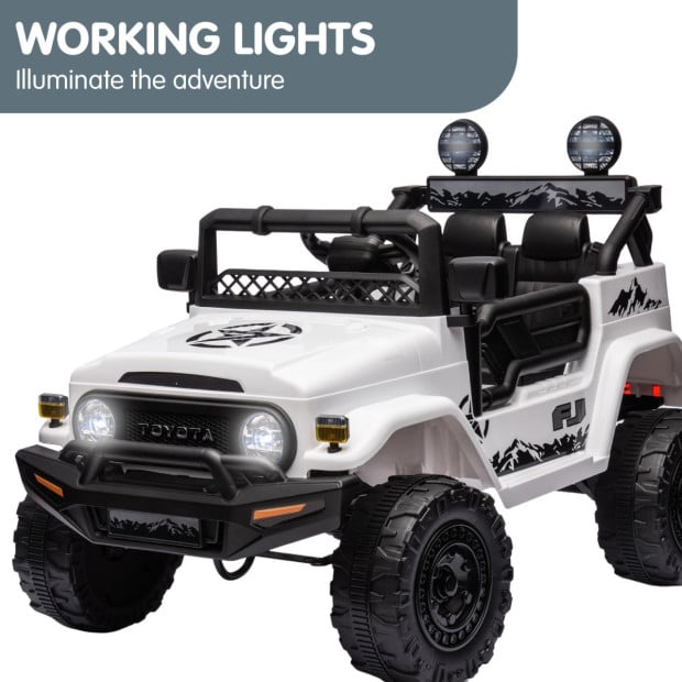 Authorized Toyota Electric Ride on Car FJ Cruiser Kids - White Image 7