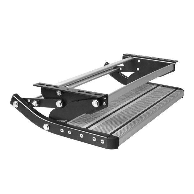 Caravan Step Aluminum Pull Out Folding Ladder Stool Trailer RV Parts Image 2