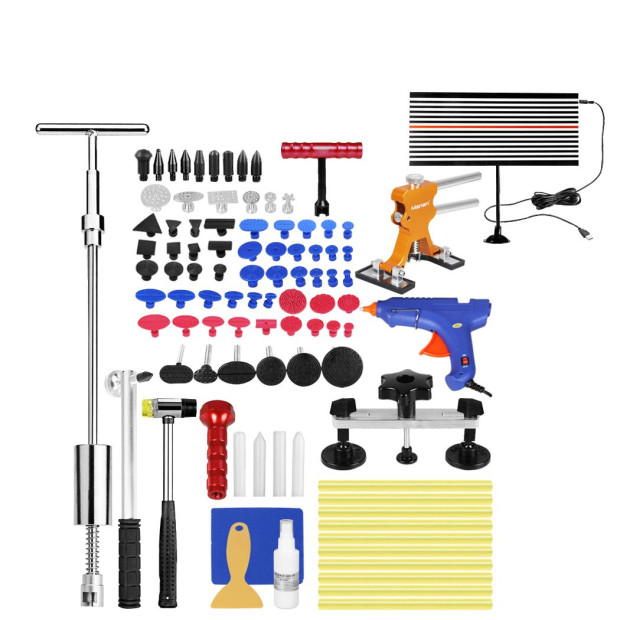 80pcs Paintless Dent Repair Removal Kit Car Tools Puller Lifter Bag