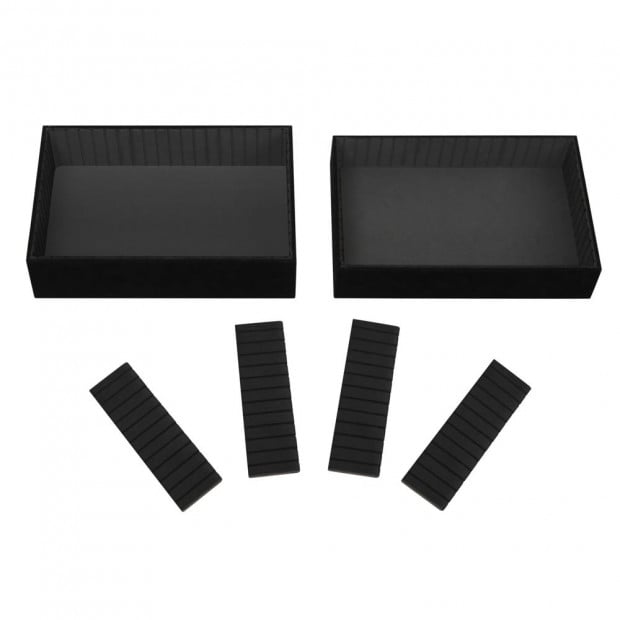 7 in 1 Portable Beauty Make up Cosmetic Trolley Case - Black Image 6