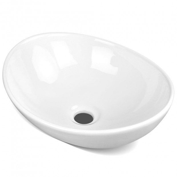 Ceramic Sink Round White 410 x 340