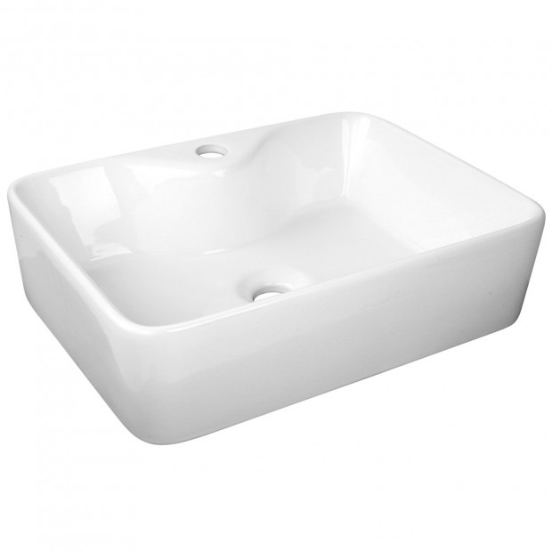Ceramic Sink Rectangle White 480 x 380
