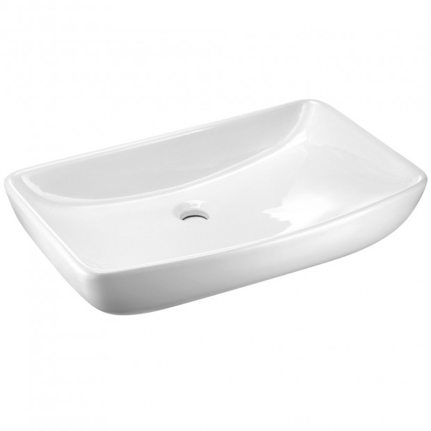Ceramic Rectangle Sink Bowl - White