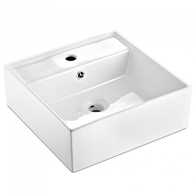 Ceramic Rectangle Sink Bowl White 41.5 x 41.5 x 14.5cm