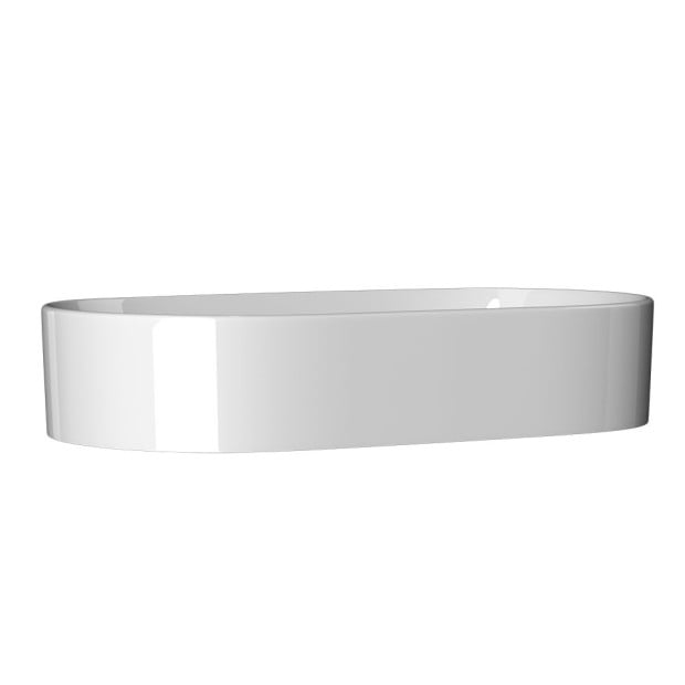 Bathroom Basin Vanity Ceramic Basin Above Counter Hand Wash Long Shape Image 3
