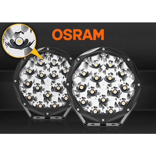 Cosmoblaze 9In Driving Lights Genuine Osram Led Pair Round Spot Image 3