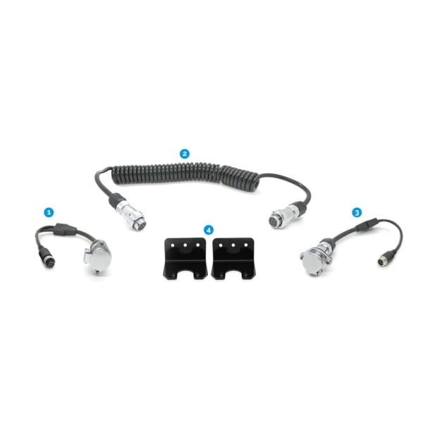 Metal Mounting Bracket Trailer Cable Coil 4pin Connectors 1 AV Input Image 7