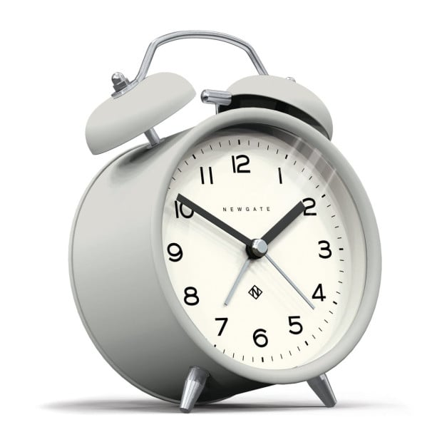Newgate Charlie Bell Echo Matte Posh Grey Alarm Clock Image 2
