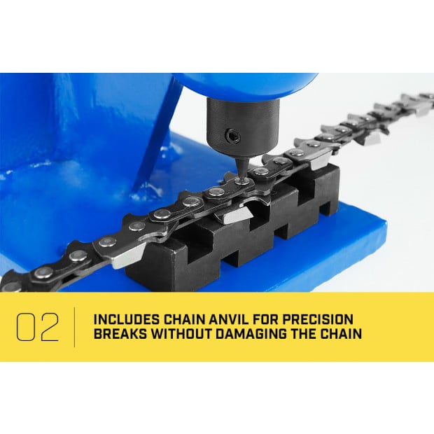 Bench Mounted Chainsaw Chain Breaker and Joiner Image 2