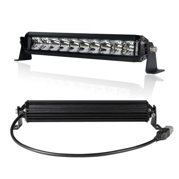 Cosmoblaze 10in Osram Led Light Bar Driving 1 Row Flood Spot Combo Image 2