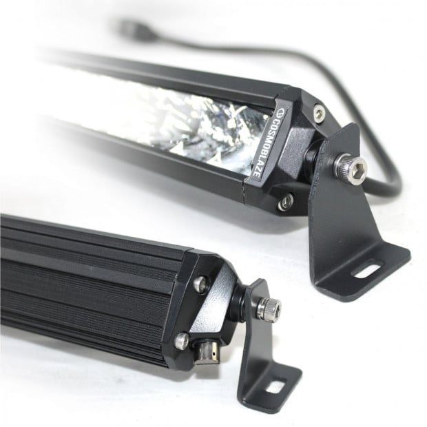 Cosmoblaze 10in Osram Led Light Bar Driving 1 Row Flood Spot Combo Image 3
