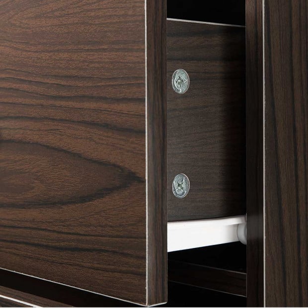 Tallboy Dresser 6 Chest of Drawers Cabinet - Brown Image 6