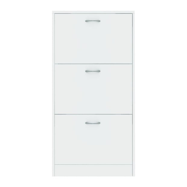 Sarantino Mavis Shoe Cabinet in White Image 3