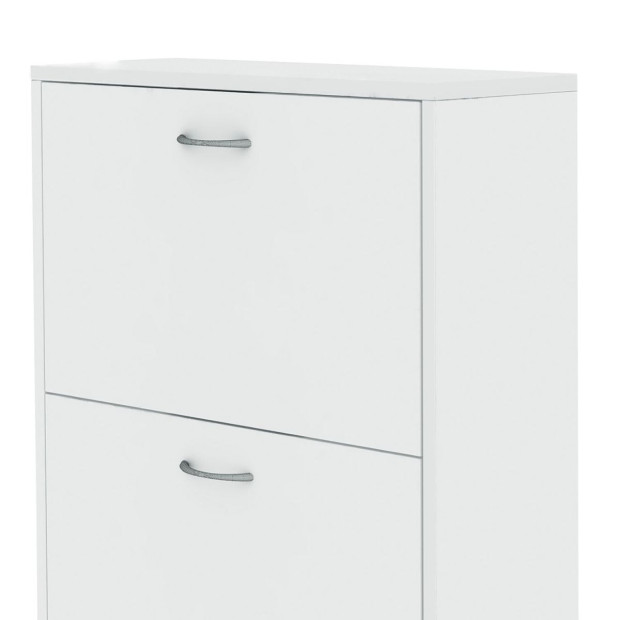 Sarantino Mavis Shoe Cabinet in White Image 5