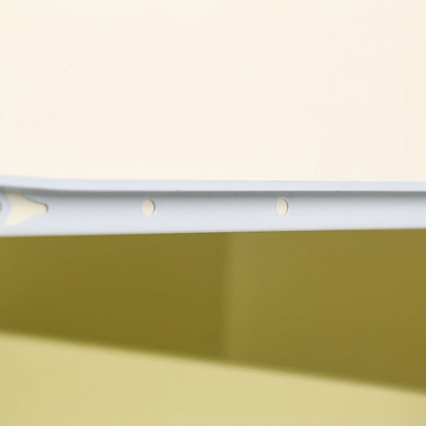 Bedside Table with Drawers MDF Cabinet Storage - White Image 12