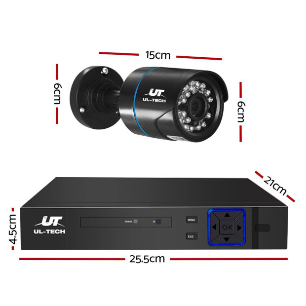 Ul-tech 1080p Cctv Camera Home Security System Dvr Hd Night Vision 4tb Image 2