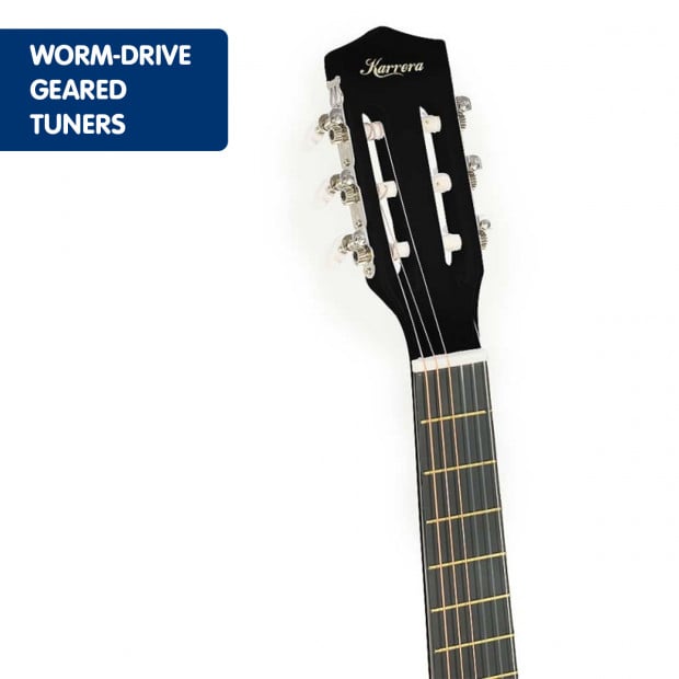 Karrera Childrens acoustic guitar - Black Image 5