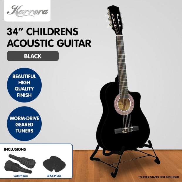 Karrera Childrens acoustic guitar - Black Image 6