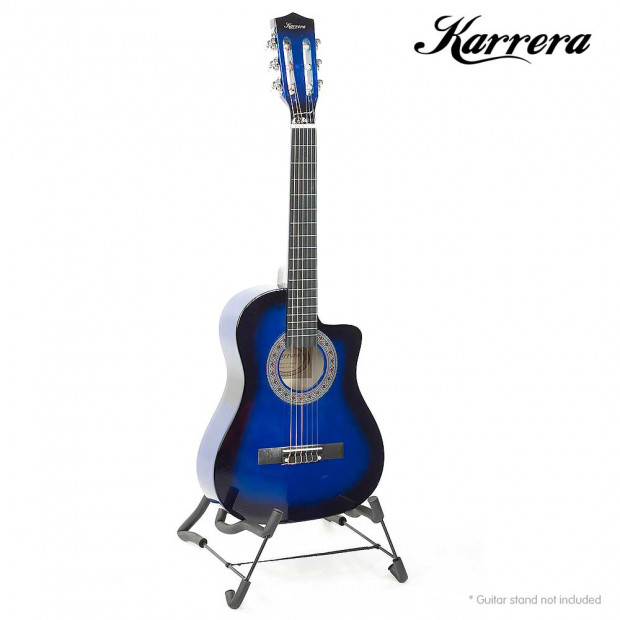 Karrera Childrens acoustic guitar - Blue Image 1