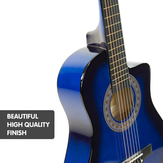 Karrera Childrens acoustic guitar - Blue Image 3
