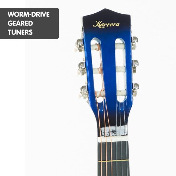 Karrera Childrens acoustic guitar - Blue Image 5