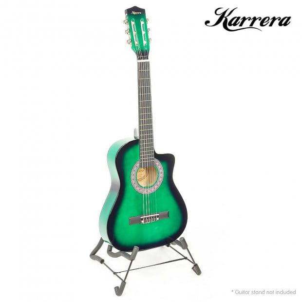 Karrera Childrens acoustic guitar - Green