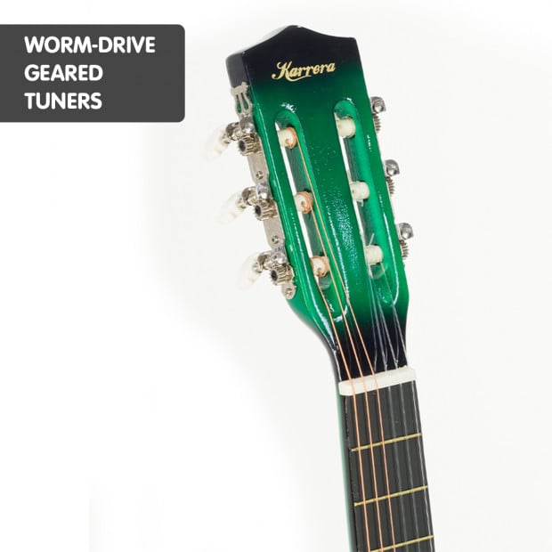 Karrera Childrens acoustic guitar - Green Image 4
