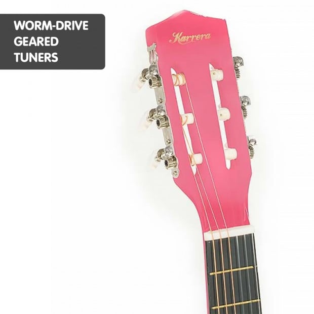 Karrera Childrens acoustic guitar - Pink Image 4