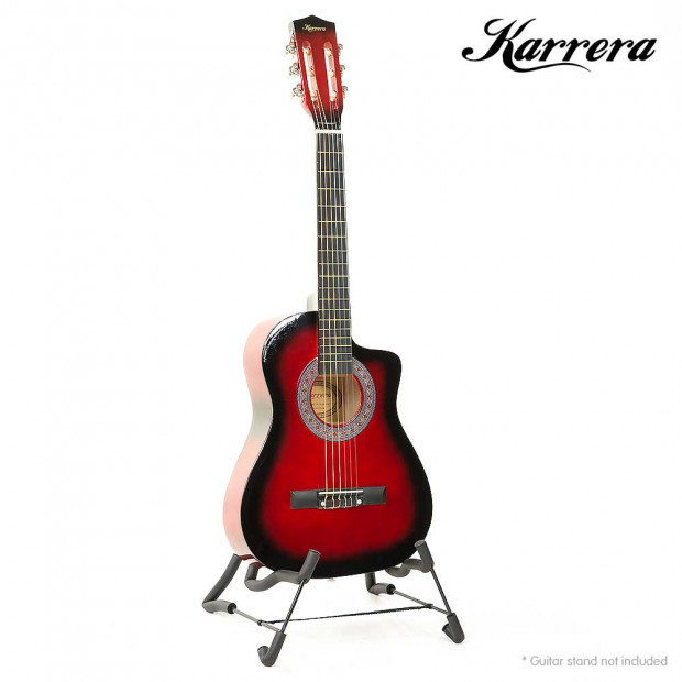 Karrera Childrens acoustic guitar - Red