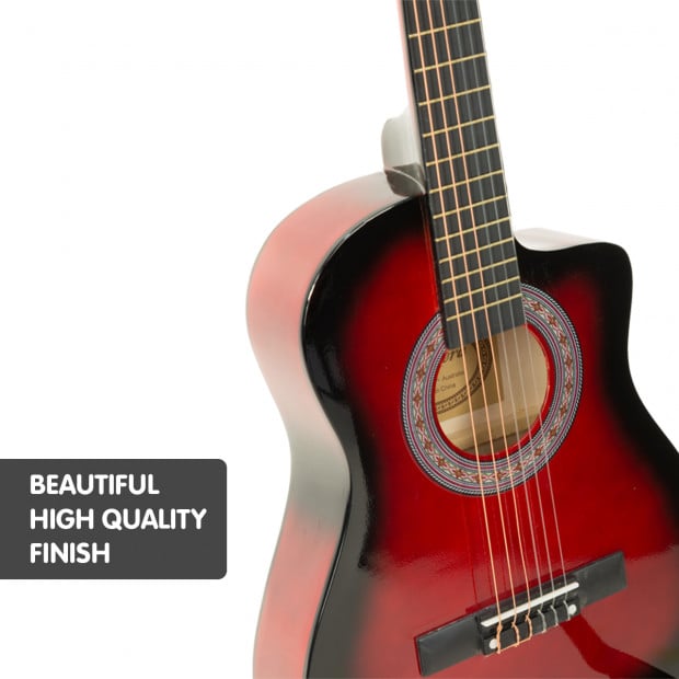 Karrera Childrens acoustic guitar - Red Image 3