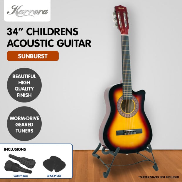 Karrera Childrens Acoustic Guitar - Sunburst Image 6