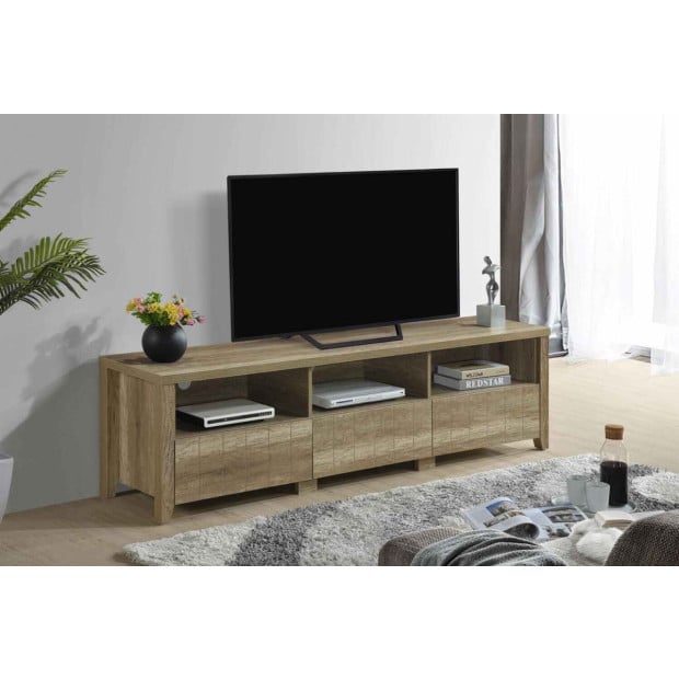 Cielo TV Cabinet Entertainment Unit Oak - 180cm Image 2