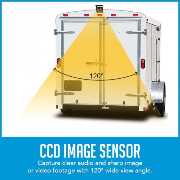 7in Monitor Hd 12v 24v Ccd 4pin Reversing Camera Truck Caravan Image 3