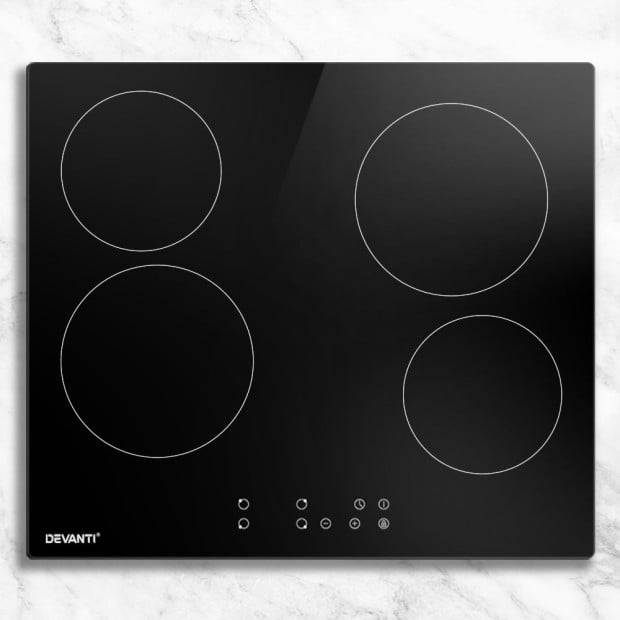 Ceramic Cooktop 60cm Electric Cooker 4 Burner Stove Hob Touch Control Image 8