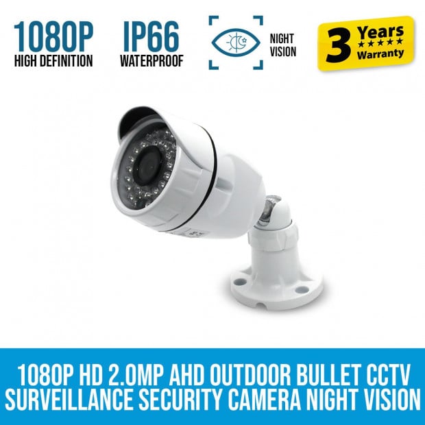 Elinz 1080p Hd 2.0mp Ahd Outdoor Cctv Surveillance Security Camera