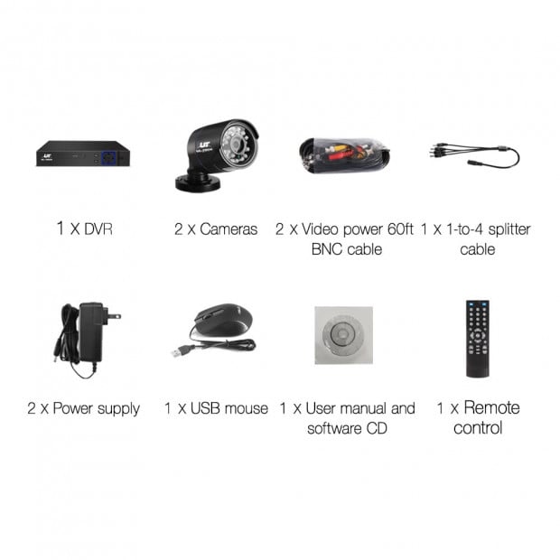 1080P 4-channel CCTV Security Camera Image 2
