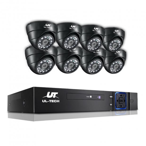 1080P 8-channel CCTV Security Dome Camera 