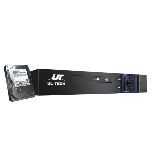 Ul-tech Cctv Security Camera 4ch Dvr 1080p 5in1 Recorder Video 4tb