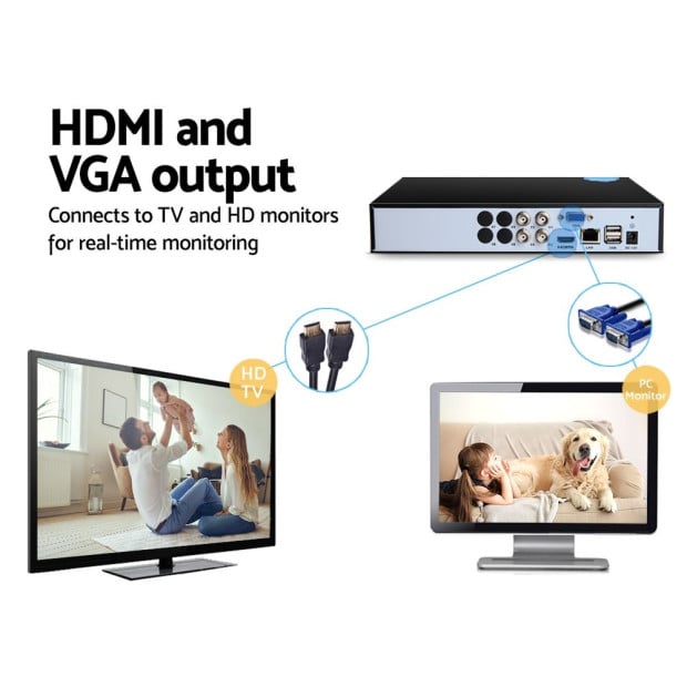 Ul-tech Cctv Security Camera 4ch Dvr 1080p 5in1 Recorder Video 4tb Image 4