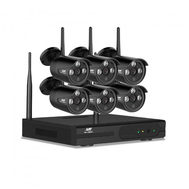 UL-TECH 1080P 8CH 6 Wireless Security Bullet Camera NVR Video