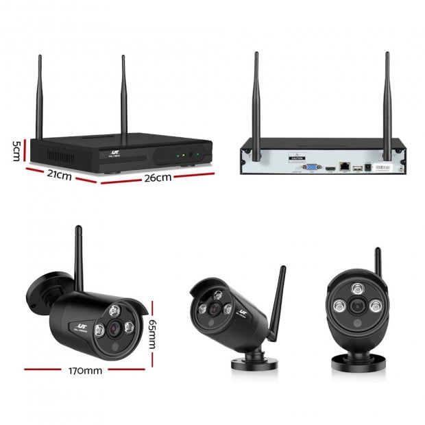 UL-TECH 1080P 8CH 6 Wireless Security Bullet Camera NVR Video Image 3
