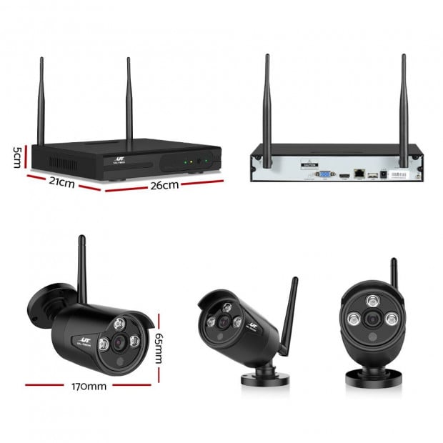 6pk UL-tech CCTV Wireless Security Camera System 8CH WIFI Image 2