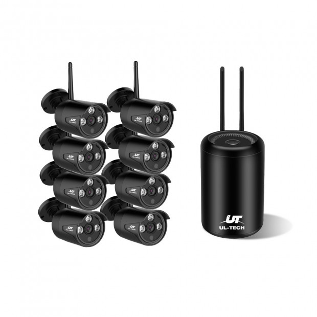 UL-TECH 1080P 8CH Wireless Security Camera NVR Video