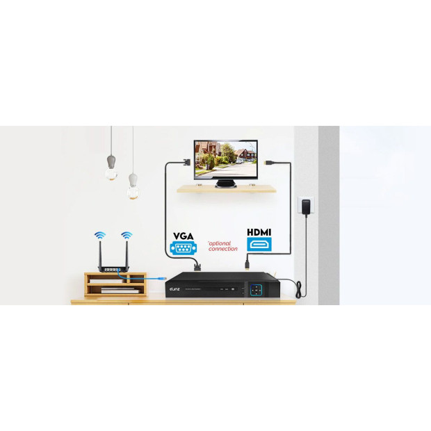 4ch DVR AHD 1080p HD CCTV 2x Outdoor Bullet Security Camera System Image 6