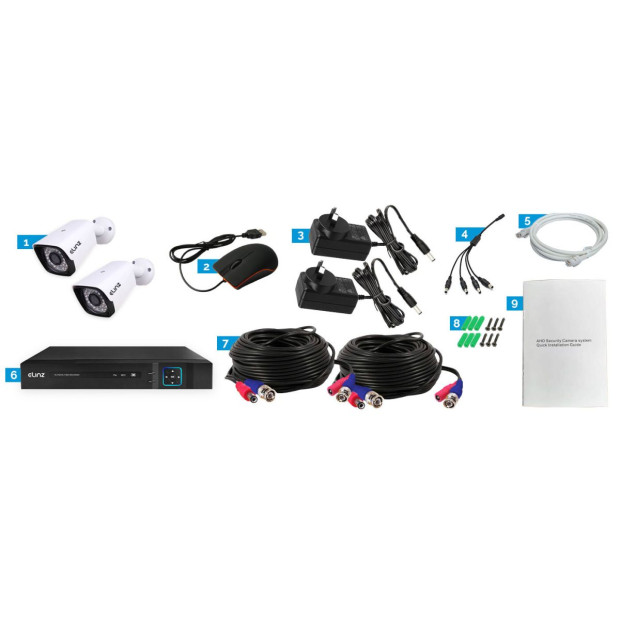 4ch DVR AHD 1080p HD CCTV 2x Outdoor Bullet Security Camera System Image 7
