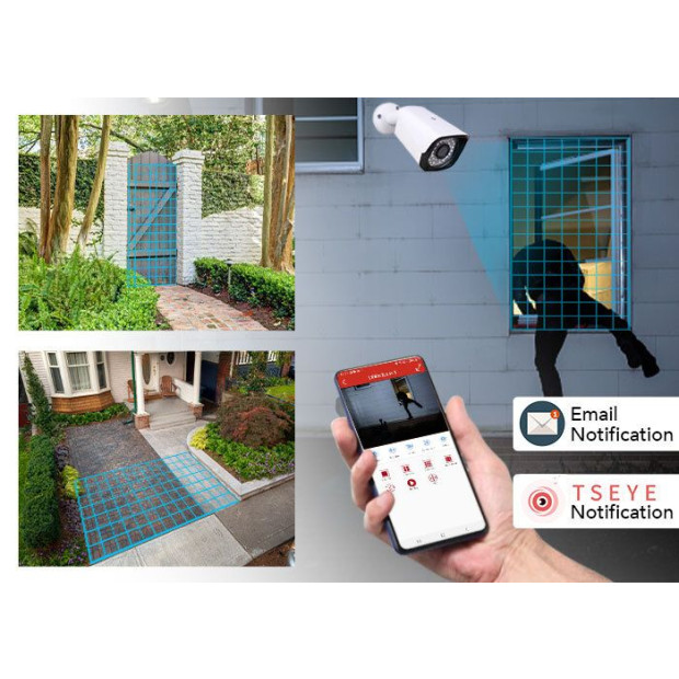 8CH AHD 1080P HD DVR 4x Outdoor Bullet 4x Dome Security Camera No HDD Image 5