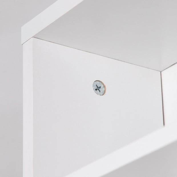 Adjustable CD DVD Book Storage Shelf White Image 7