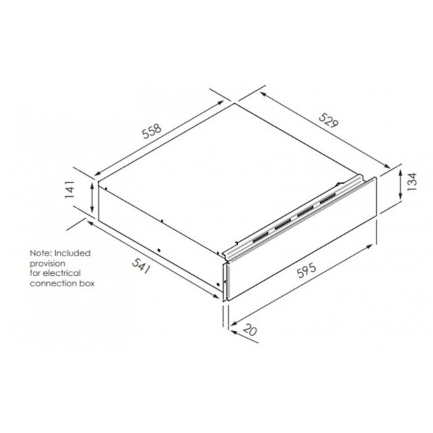 Kleenmaid Black Glass Front Warming Drawer CDK1563 Image 5